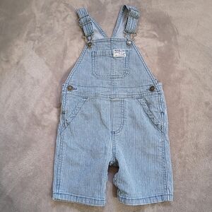 Carter's Railroad Conductor Striped Kids Overalls 18 Months